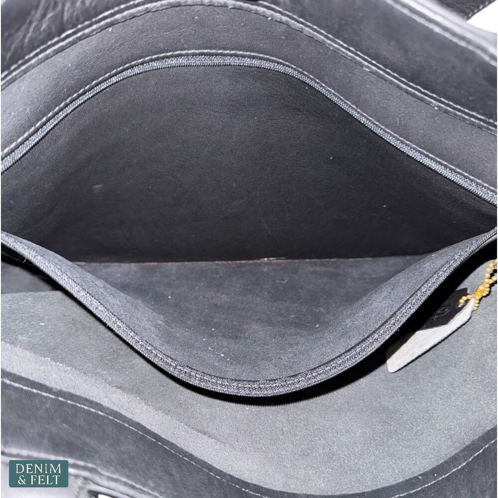 Coach Vintage Soho‎ Lafayette 4140 Black Genuine Leather Tote Shoulder Bag - Picture 9 of 13